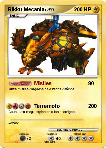 Pokemon Rikku Mecania