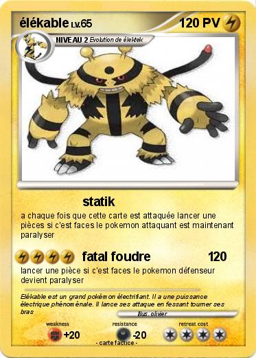 Pokemon élékable