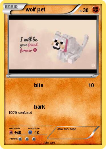Pokemon wolf pet