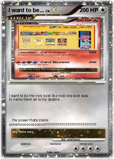 Pokemon I want to be...
