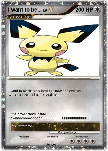 Pokemon I want to be...
