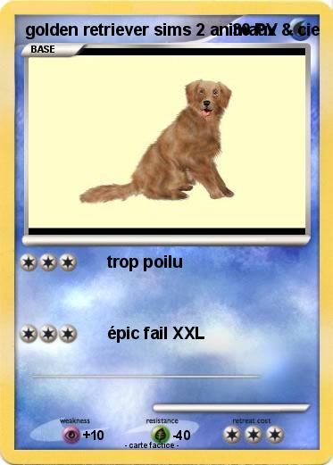 Pokemon golden retriever sims 2 animaux & cie