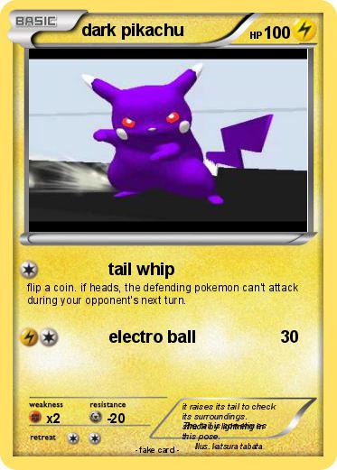 Pokemon dark pikachu