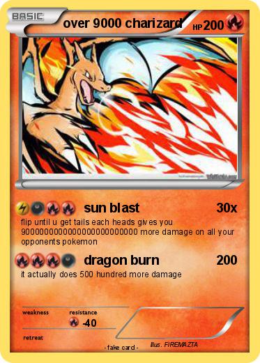 Pokemon over 9000 charizard