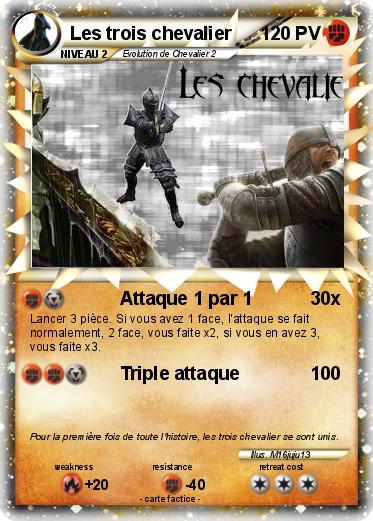 Pokemon Les trois chevalier