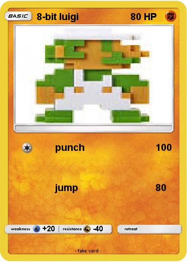 Pokemon 8-bit luigi