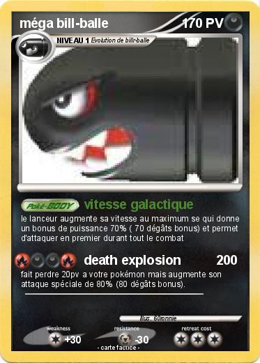 Pokemon méga bill-balle
