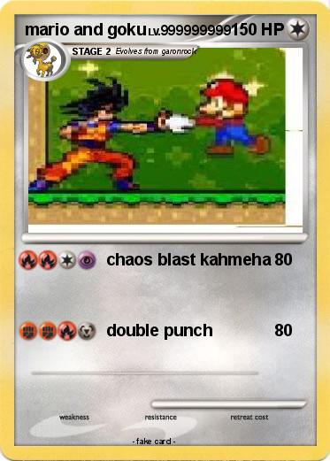Pokemon mario and goku
