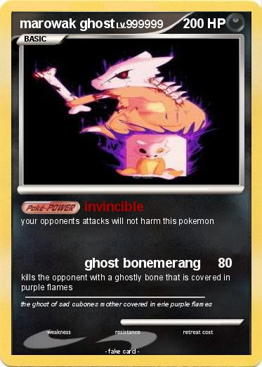 Pokemon marowak ghost