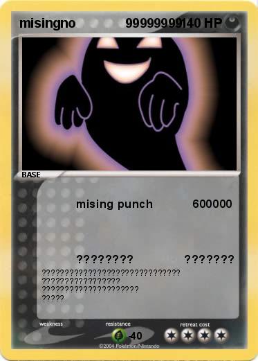Pokemon misingno              99999999