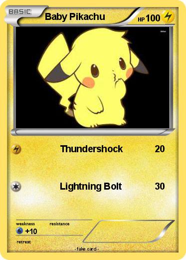 Pokemon Baby Pikachu