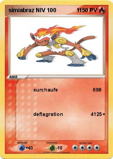 Pokemon simiabraz NIV 100             1