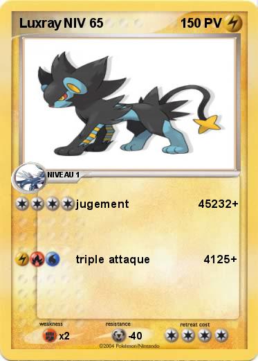 Pokemon Luxray NIV 65
