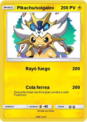 Pokemon Pikachu/solgaleo