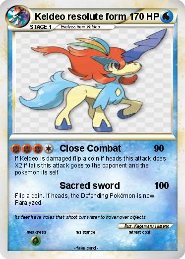 Pokemon Keldeo resolute form