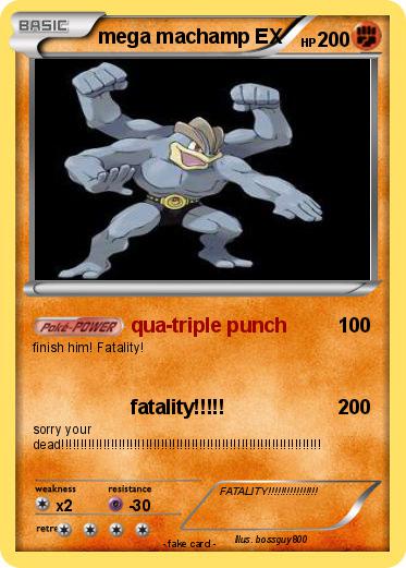 Pokemon mega machamp EX