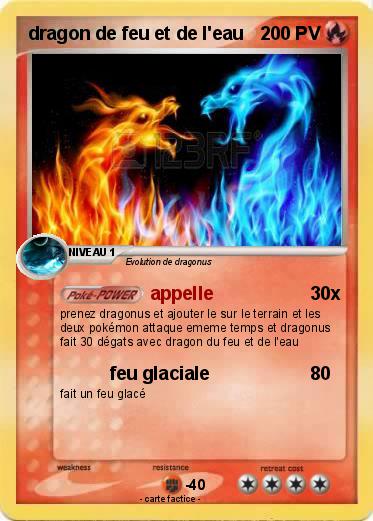 Pokemon dragon de feu et de l'eau