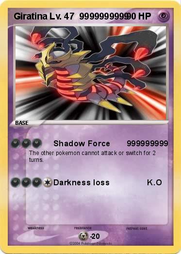 Pokemon Giratina Lv. 47  9999999999