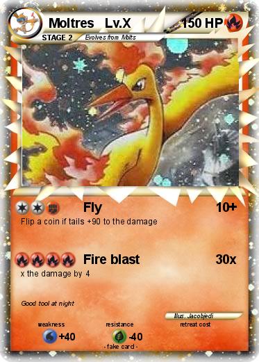 Pokemon Moltres   Lv.X