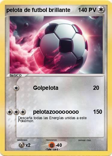 Pokemon pelota de futbol brillante