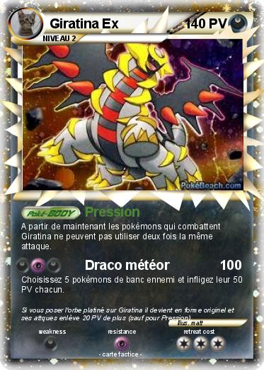 Pokemon Giratina Ex