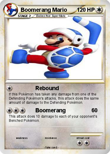 Pokemon Boomerang Mario
