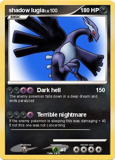 Pokemon shadow lugia