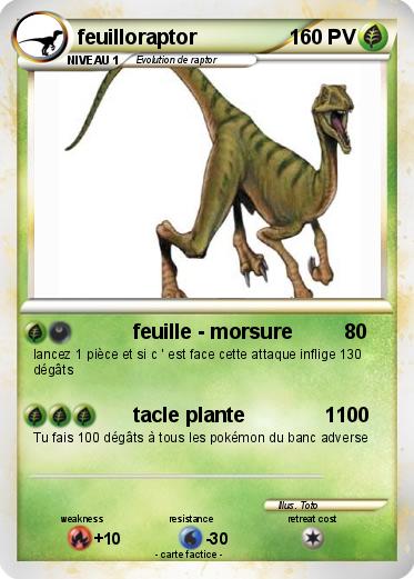 Pokemon feuilloraptor