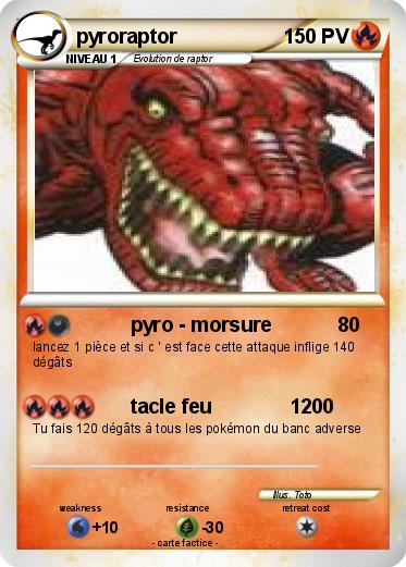 Pokemon pyroraptor