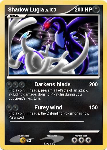 Pokemon Shadow Lugia