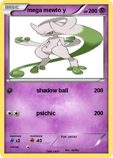 Pokemon mega mewto y