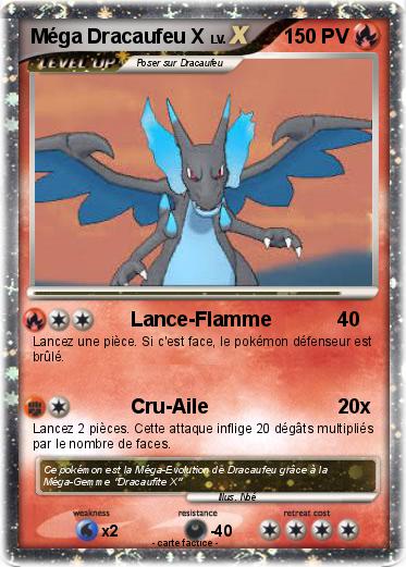 Pokemon Méga Dracaufeu X