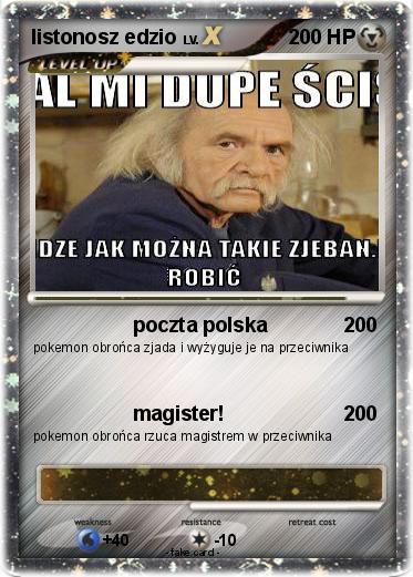 Pokemon listonosz edzio
