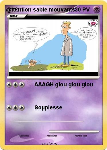 Pokemon @tt£ntion sable mouvants