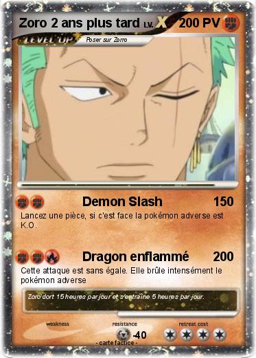 Pokemon Zoro 2 ans plus tard