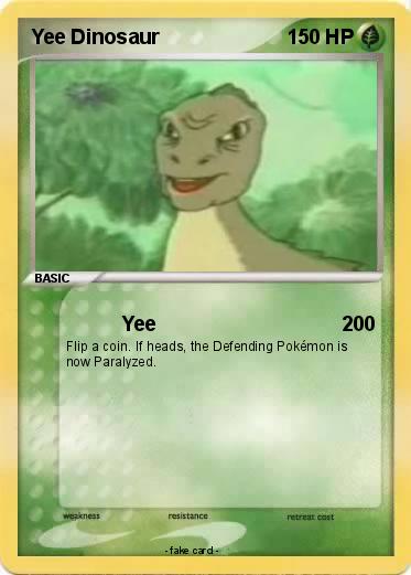 Pokemon Yee Dinosaur