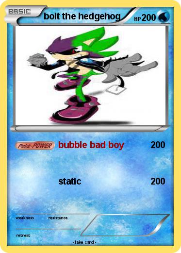 Pokemon bolt the hedgehog