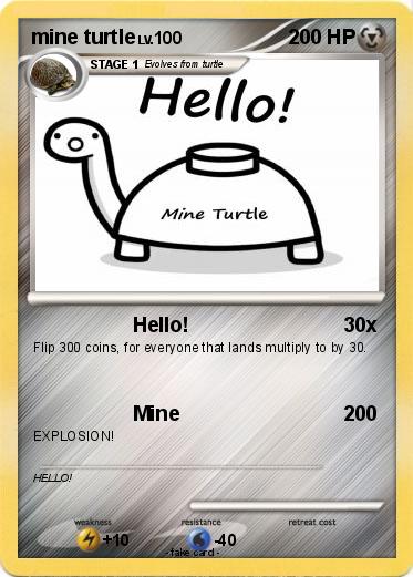 Pokemon mine turtle