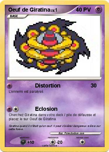 Pokemon Oeuf de Giratina