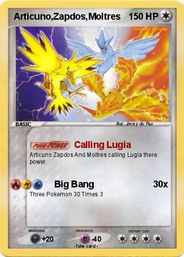 Pokemon Articuno,Zapdos,Moltres