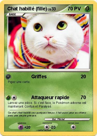Pokemon Chat habillé (fille)