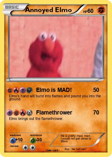 Pokemon Annoyed Elmo