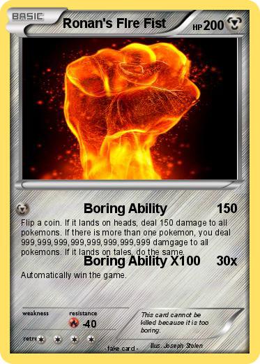 Pokemon Ronan's FIre Fist