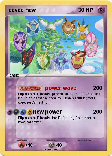 Pokemon eevee new