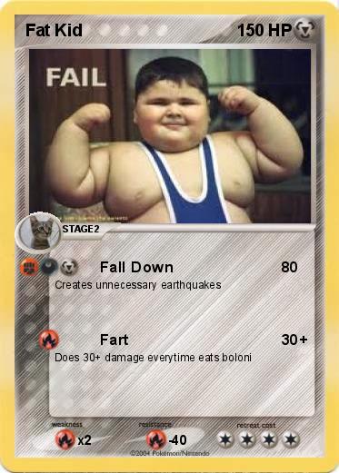 Pokémon Fat Kid 8 8 - Fall Down - My Pokemon Card