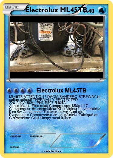 Pokemon Electrolux ML45TB