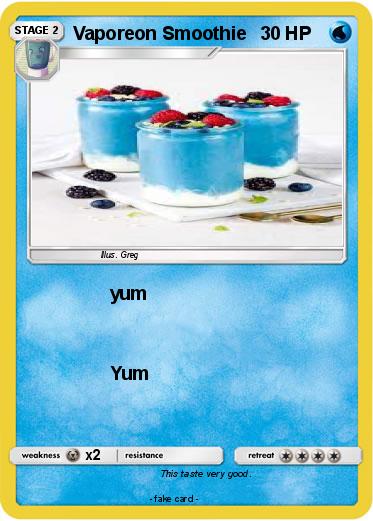 Pokemon Vaporeon Smoothie