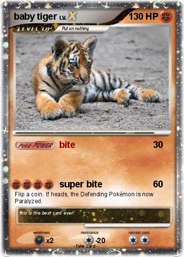 Pokemon baby tiger