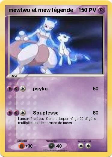 Pokemon mewtwo et mew légende