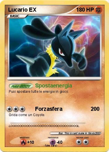 Pokemon Lucario EX